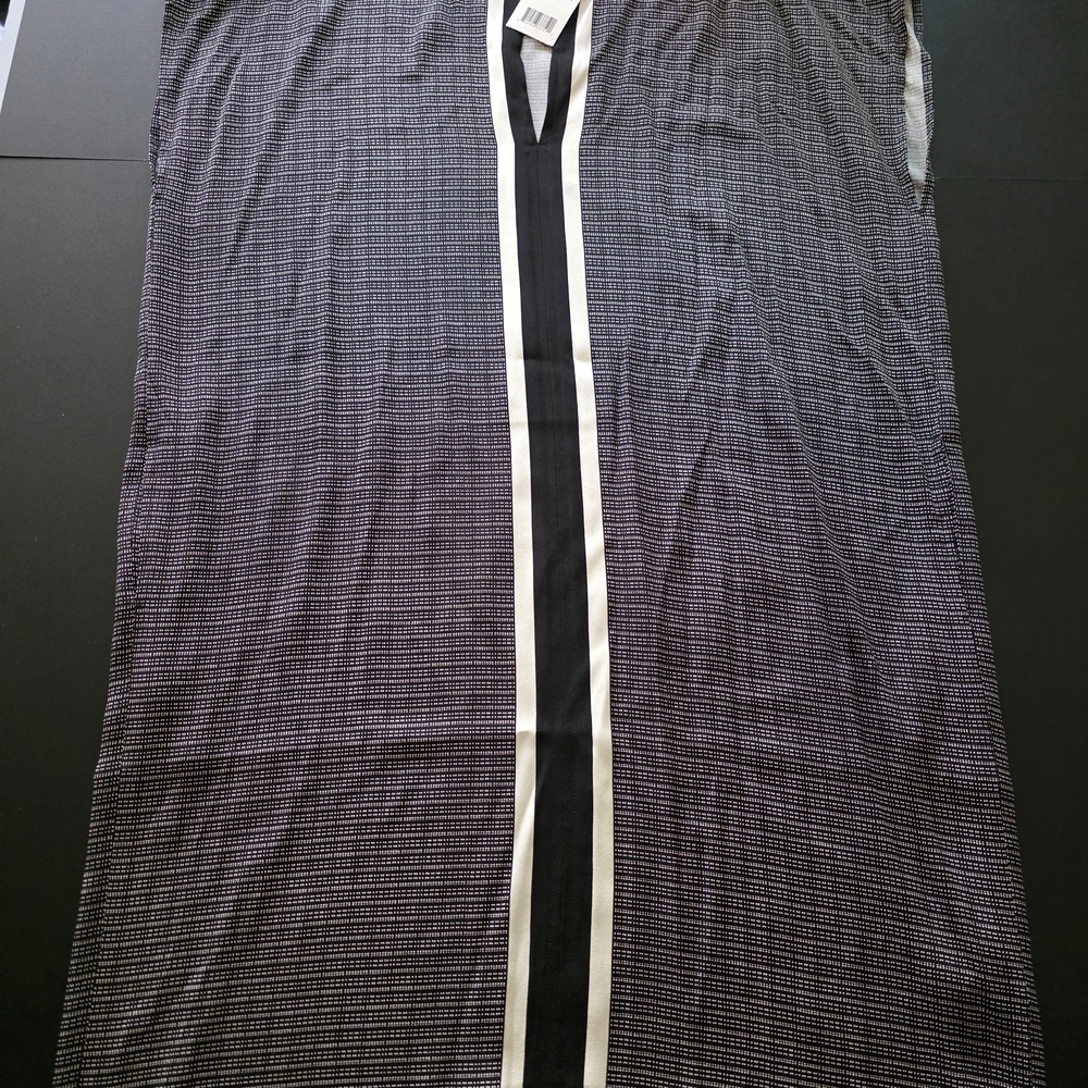 Vince Monochrome Geometric Maxi Dress
